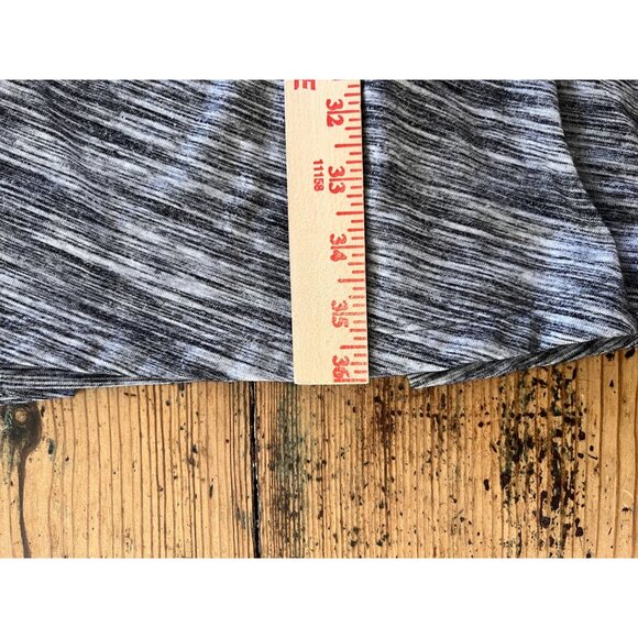 Apt. 9 Womens Medium Heather Gray Fit Flare Short Sleeve Dress Midi Polyester - Picture 5 of 7